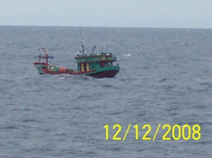 Kapal Nelayan di tengah Laut Jawa