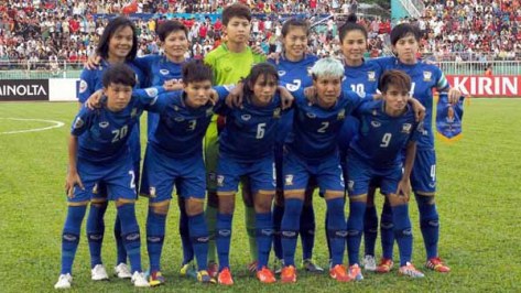 Timnas Sepakbola Wanita Thailand yang lolos ke Piala Dunia Kanada 2015 (gosipbola.co)